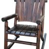 Outdoor Chairs * | Flash Sale Char-Log A Product Of Leigh Country Char Log A Product Of Leigh Country Rustic Single Rocker Without Star