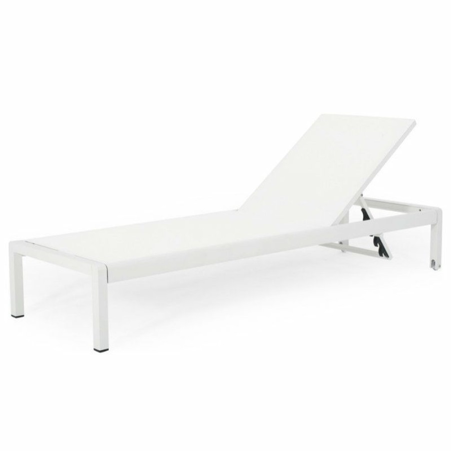 Outdoor Chairs * | Top 10 Gdfstudio Bernadette Outdoor Chaise Lounge