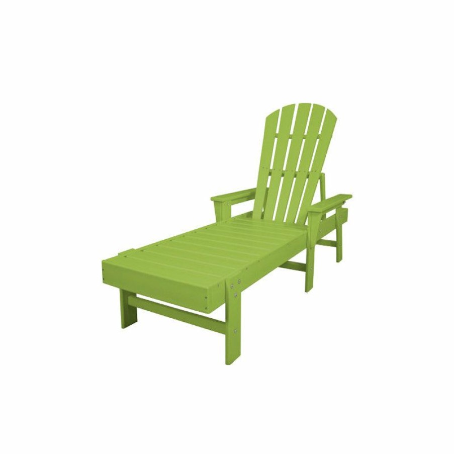 Outdoor Chairs * | Best Pirce Polywood South Beach Chaise, Lime