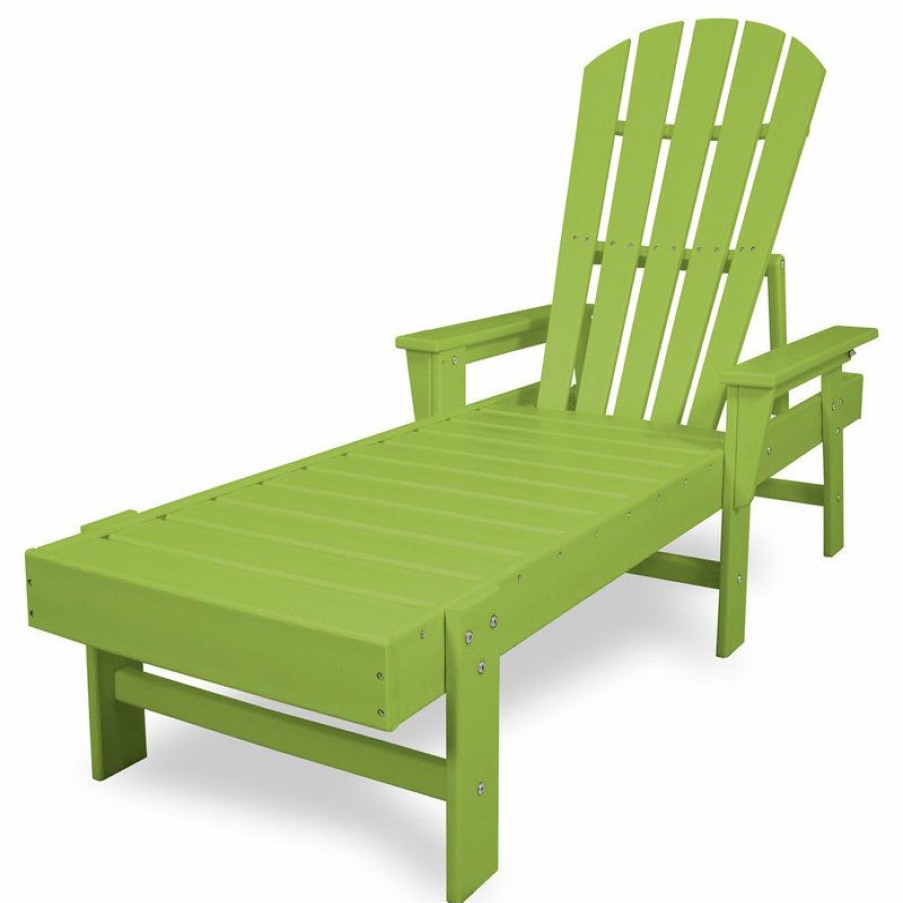 Outdoor Chairs * | Best Pirce Polywood South Beach Chaise, Lime