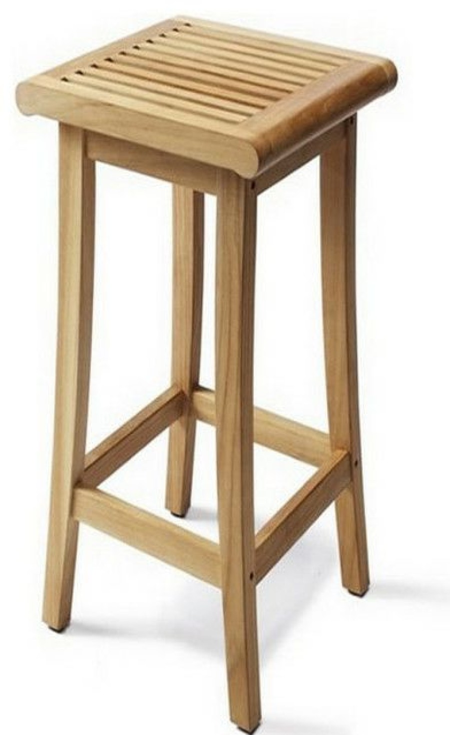 Outdoor Bar Furniture * | Wholesale Teak Deals Teak Outdoor Giva Backless Bar Stool