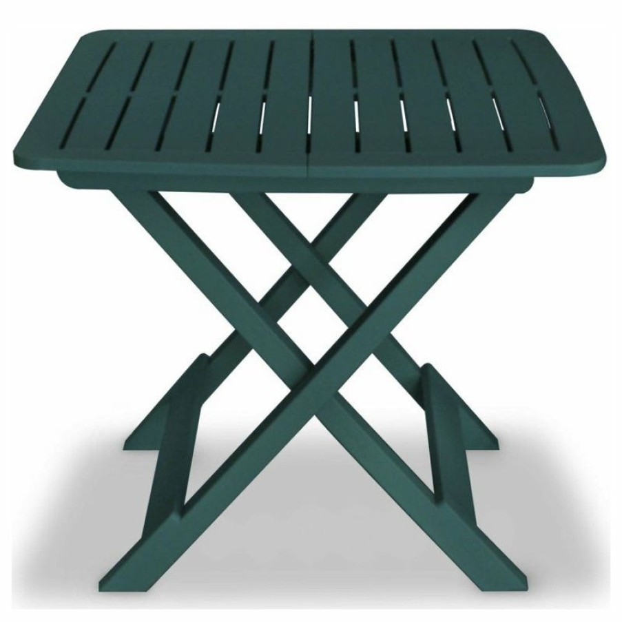 Outdoor Bar Furniture * | Cheapest Vida Xl Llc Vidaxl 3 Piece Folding Bistro Set Plastic Green Balcony Set Patio Furniture