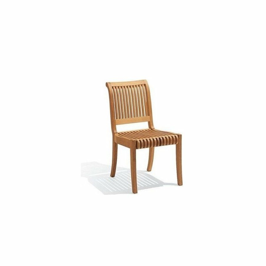 Outdoor Chairs * | Cheap Teak Deals Giva Armless Chair Outdoor Teak