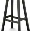 Outdoor Bar Furniture * | Brand New Polywood Traditional 30 Saddle Bar Stool, Black