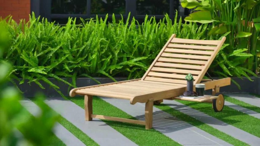 Outdoor Benches * | Best Reviews Of Amazonia Newcastle 1-Piece Outdoor 2-Seat Bench | Certified Teak