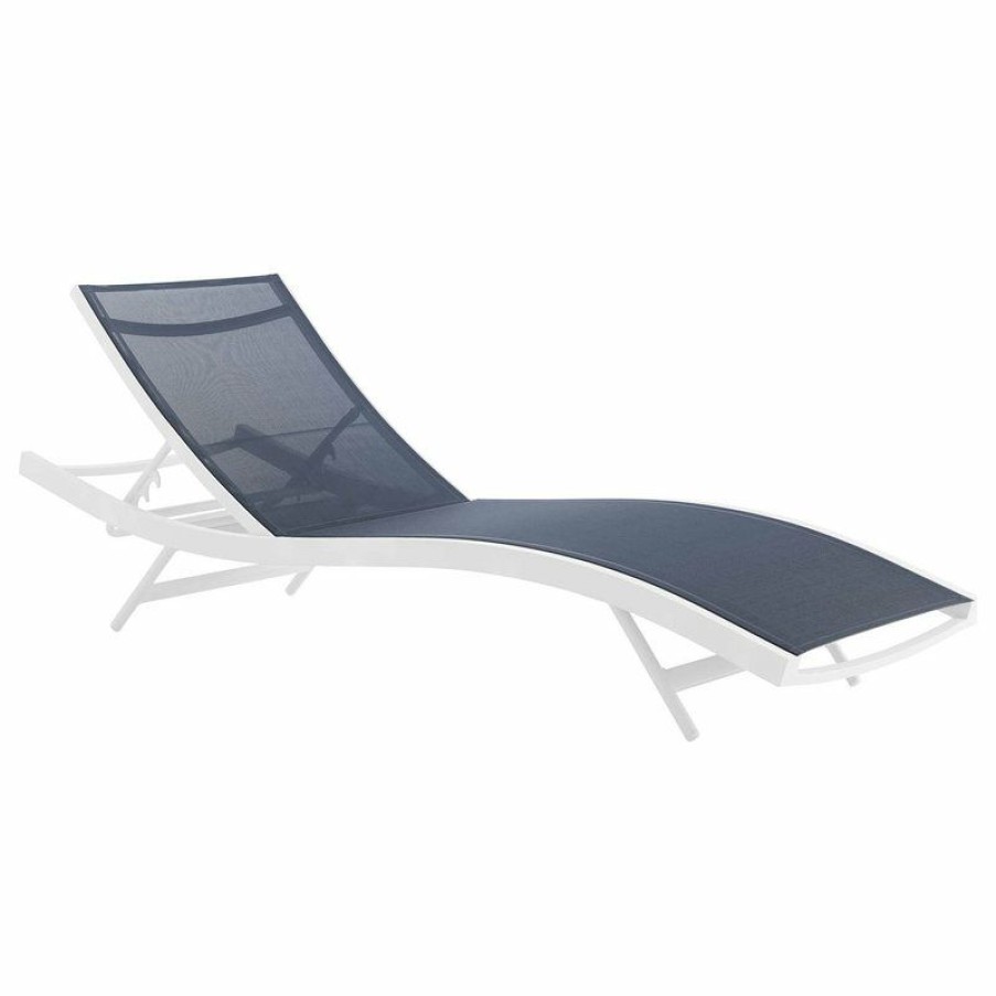 Outdoor Chairs * | Cheapest Glimpse Outdoor Patio Mesh Chaise Lounge Chair By Modway