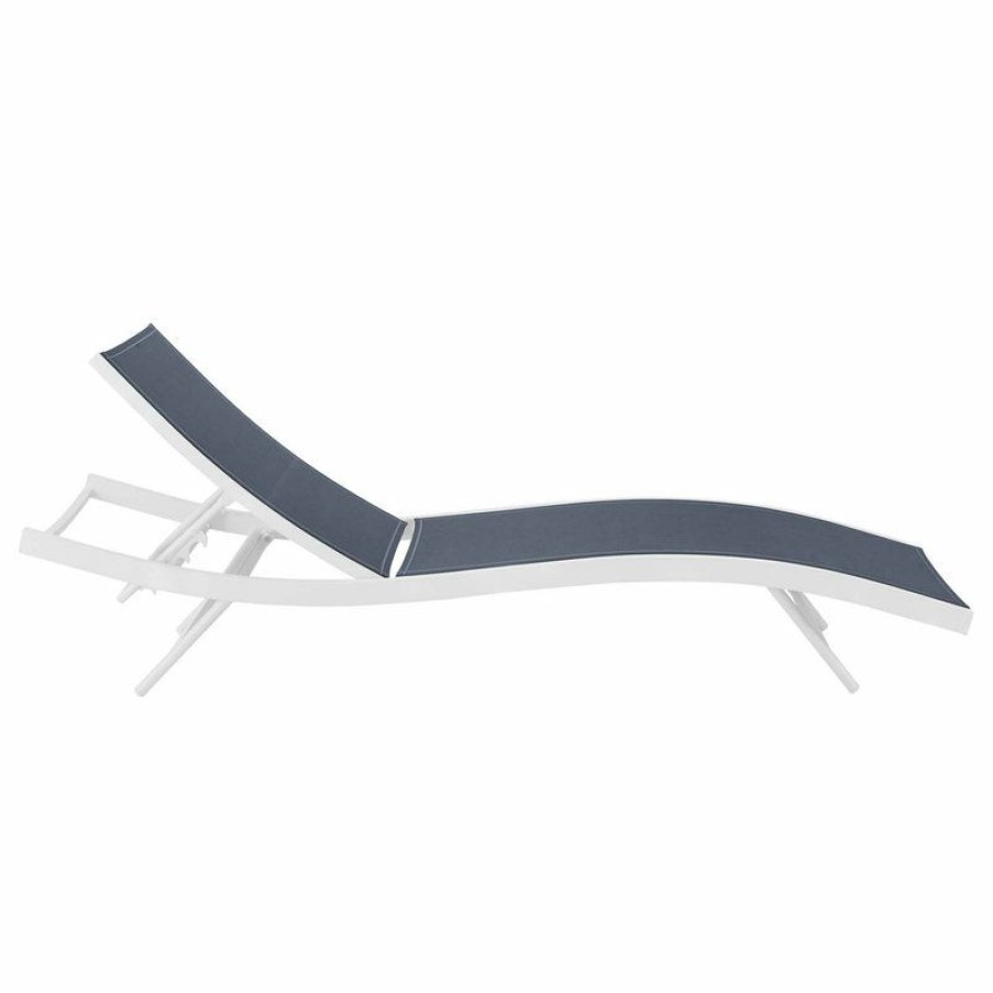 Outdoor Chairs * | Cheapest Glimpse Outdoor Patio Mesh Chaise Lounge Chair By Modway