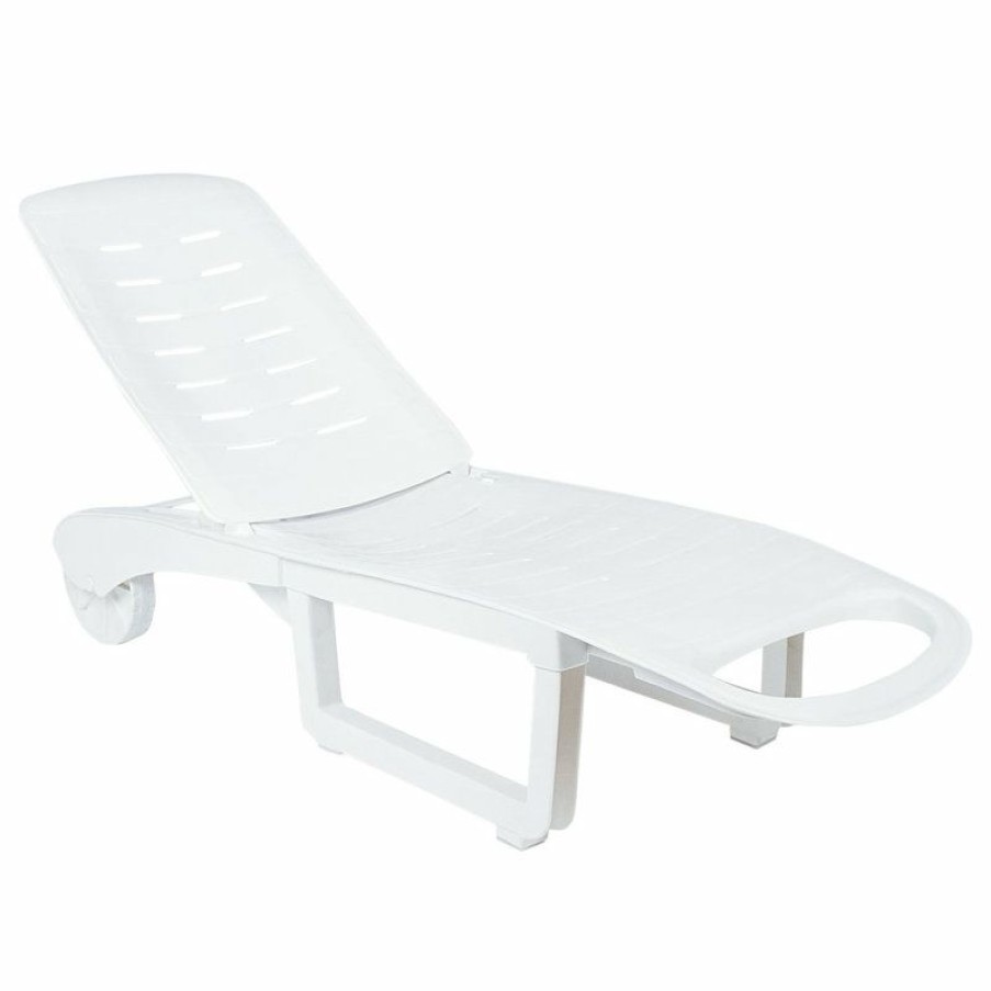 Outdoor Chairs * | Best Reviews Of Compamia Sundance Pool Chaise Lounges, Set Of 2, White