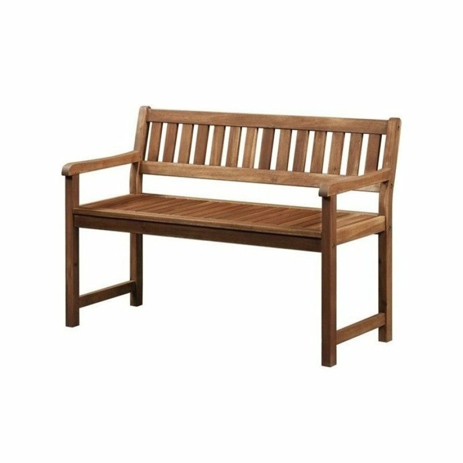 Outdoor Benches * | New Linon Home Decor Products Catalan Bench, Teak